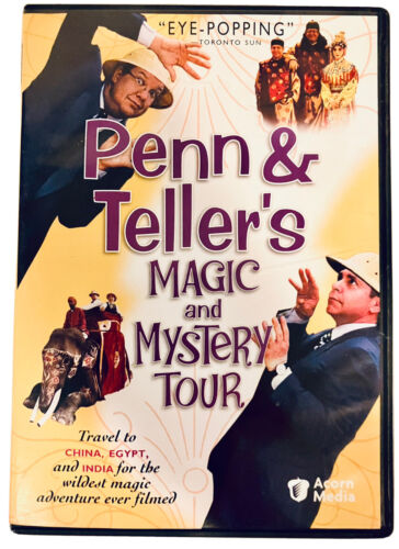 Penn & Tellers Magic and Mystery Tour (DVD 2005) + insert Acorn Media*D23