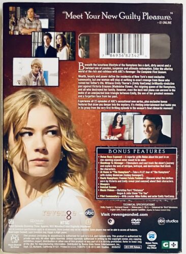 Revenge : The Complete First Season (DVD, 2012) 5-Disc Set w/ Slipcover NEW*GR1