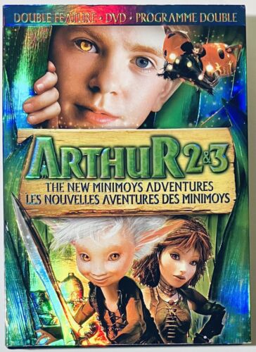 Arthur 2 & 3: The New Minimoys Adventures DVD 2 Disc w/ RARE Slipcover OOP *RG3