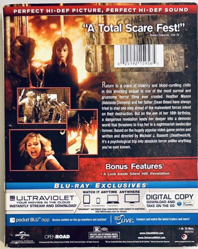 Silent Hill: Revelation (Blu-ray/DVD, 2013) 2-Disc Set w/ Slipcover Horror *MN1