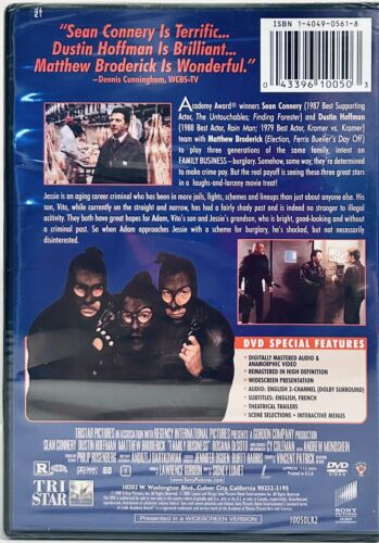 Family Business (DVD, 2003) Crime/Comedy, Sean Connery, OOP TriStar 1989 NEW*GR1