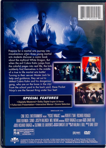 Pocket Ninjas (DVD, 2004) Action/Family 1997 Trinity Home Entertainment *001