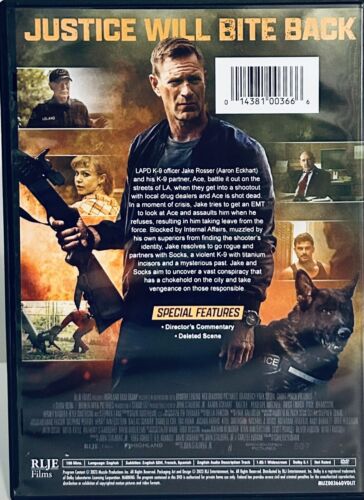 Muzzle (DVD 2023) Action/Thriller Aaron Eckhart Stephen Lang RLJE Films*GR1