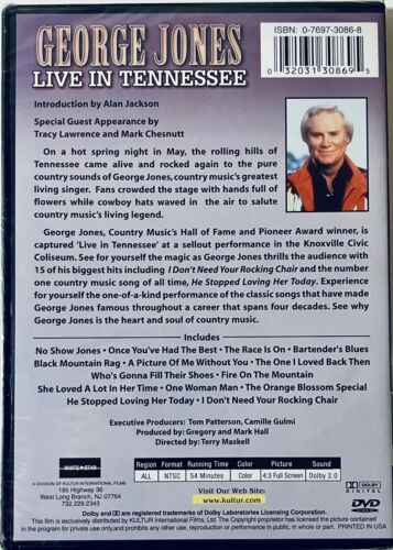 George Jones - Live in Tennessee (DVD 2002) Full Screen Music OOP BRAND NEW*RG3