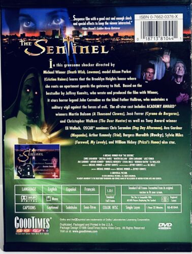 The Sentinel (DVD 1977) Chris Sarandon, John Carradine En/Fr/Sp Snapcase Horror