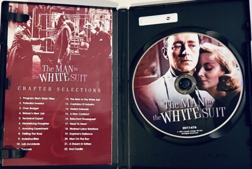 The Man In The White Suit (DVD 1951) Alex Guinness Anchor Bay B&W Sci-Fi *GR1