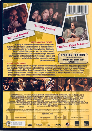 The Bling Ring (DVD 2013) Crime/Comedy E-One Rental English/French *001