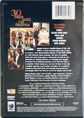 30 Days Until Im Famous (DVD, 2004) Comedy Romance Anchor Bay OOP *GR1