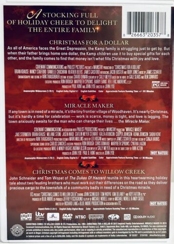 Christmas for a Dollar, Miracle Maker, Christmas Comes Willow Creek (DVD) *GR1