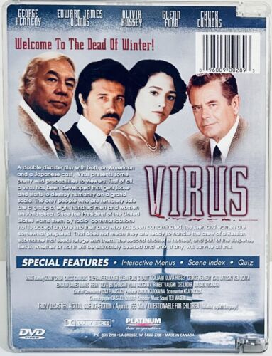 Virus (DVD, 2007) Chuck Connors Edward James Olmos 1980, Sci-fi/Horror*BF1