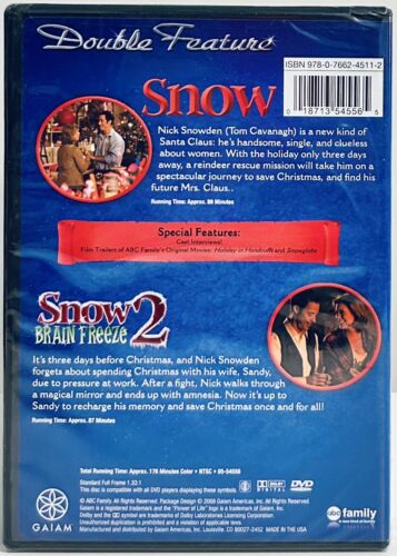 Snow/Snow 2: Brain Freeze (DVD, 2009) OOP ABC Family TV MOVIE Brand NEW *001