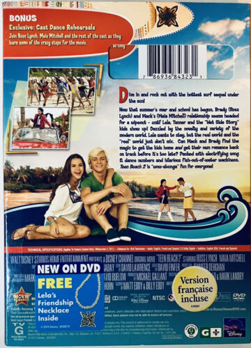 Disney Channel TEEN BEACH 2 DVD w/ Slipcover Bilingual *TR0