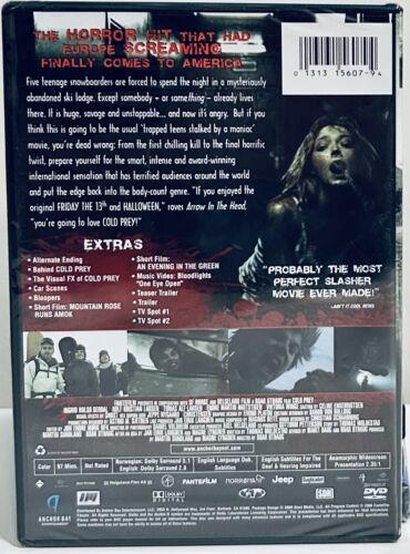 Cold Prey (DVD, 2009) Norwegian Horror Anchor Bay OOP Brand NEW*001