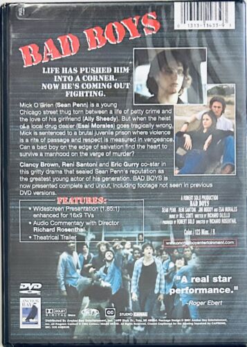 Bad Boys (DVD, 1983) Complete & UNCUT Anchor Bay Sean Penn Drama Brand NEW *GR1