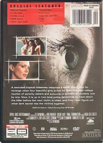 Final Examination (DVD, 2003) w/ Insert Horror/Thriller Artisan OOP *NE1