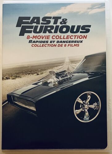 Fast & Furious 8-Movie Collection (DVD, 2017, 9-Disc Set) Bilingual *N23