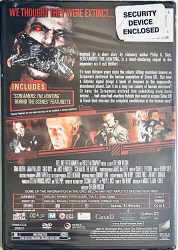 Screamers: The Hunting (DVD, 2009) Lance Henriksen Sci-fi/Horror OOP NEW *GR1