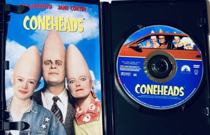 Coneheads DVD 1993 w/ Insert Aykroyd Chris Farley Comedy Bilingual RARE OOP *BD1