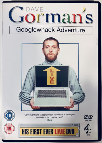 Dave Gorman's Googlewhack Adventure DVD 🌍 Region 2 PAL + Insert Widescreen *D23