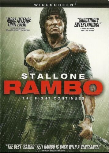 Rambo : The Fight Continues (DVD, 2008) Action/Thriller Widescreen Stallone*WM2