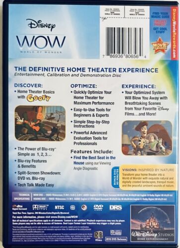 Disney WOW: World of Wonder DVD w/ Slipcover & Inserts 2-Disc Set Home Theater