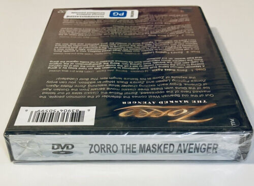 Zorro The Masked Avenger DVD, 2008) 3-Disc Set Mill Creek Brand NEW *GR1