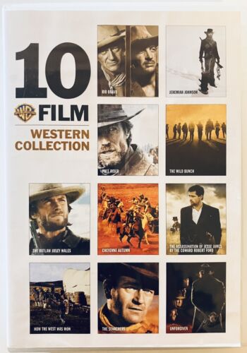 Warner Bros. 10 Film Western Collection (DVD, 2019) 8-Disc-Set *N23