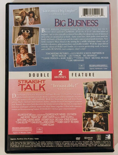 Big Business/Straight Talk DVD Double Feature MILL CREEK Dolly Parton