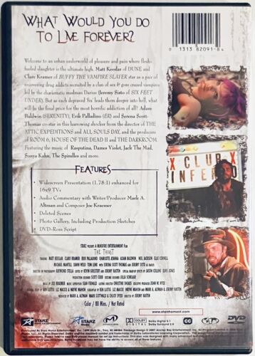 The Thirst (DVD, 2006) w/ Slipcover & Insert Vampire Horror Starz *GR1