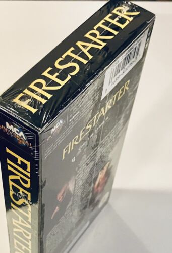 Firestarter (VHS, 1984) Drew Barrymore Horror Studio Stamp RARE Brand NEW*GR1