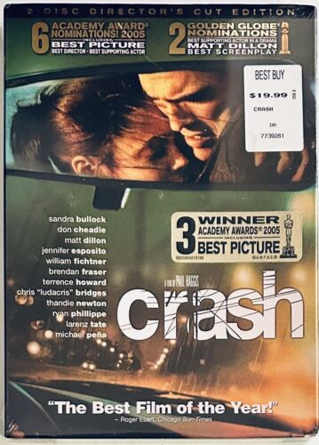 Crash (DVD 2004) 2-Disc Director's Cut Crime/Thriller w/ Slipcover Brane NEW*GR1 Default Title