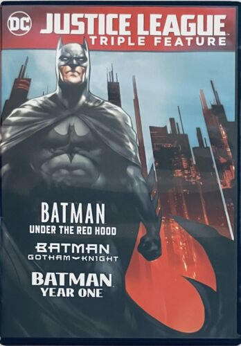 DCU Batman Triple Feature DVD Under the Red Hood, Gotham Knight Year One *GR3