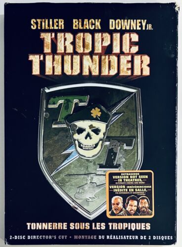 Tropic Thunder (DVD, 2008) w/ Slipcover 2-Disc Set Comedy/War En/Fr/Sp *NE1