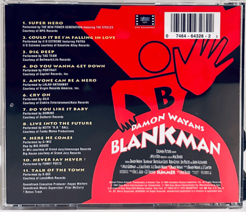 Blankman - Music From The Motion Picture (CD 1994) Soundtrack *FREE CDN Shipping