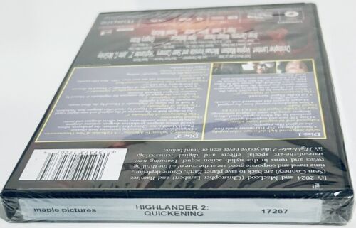 Highlander 2 (DVD, 2010) 2-Disc Set Lionsgate Sci-Fi/Action OOP 1990 NEW*GR1