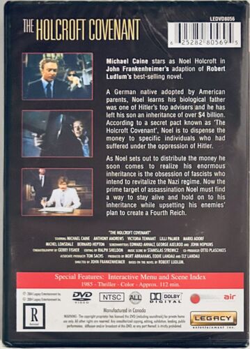 The Holcroft Covenant (DVD, 2007) Thriller/Action Michael Caine Brand NEW *GR1