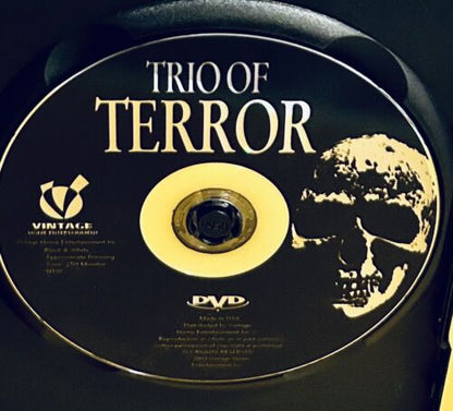 Trio of Terror (DVD, 2003) Collectors Edition Vincent Price, 3 Films Horror B&W