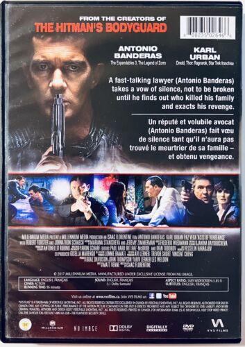 Act Of Vengeance (DVD, 2017) Bilingual Antonio Banderas Karl Urban*GR3