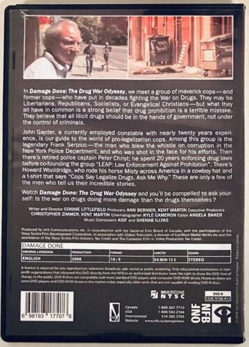 Damage Done The Drug War Odyssey (DVD) Documentary NFB Canada *D23