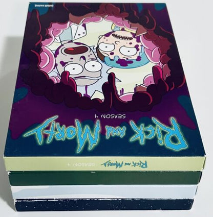 Rick & Morty: Seasons 1 2 3 4 (DVD) w/ Slipcovers 1-4 Lot Sitcom Animation*LS1