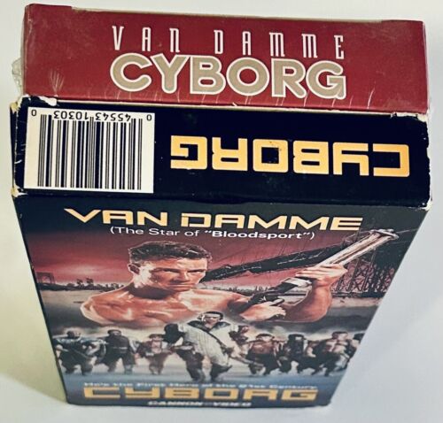 Cyborg (VHS, 1989) Lot (2) Jean-Claude Van Damme Sci Fi Action 1X Brand New *GR1