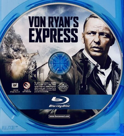 Von Ryan's Express (Blu-ray 1965) WWII Frank Sinatra ENG/SPN/FRN RARE OOP