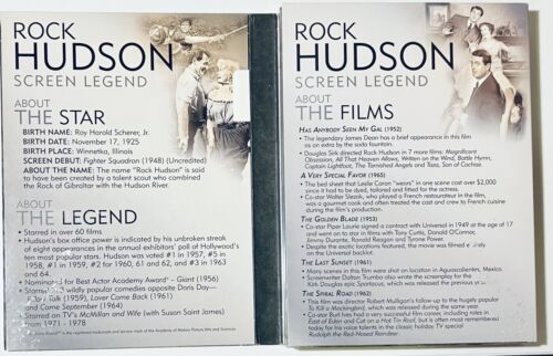 Rock Hudson: Screen Legend Collection (DVD, 2006) 3-Disc Set *RG3