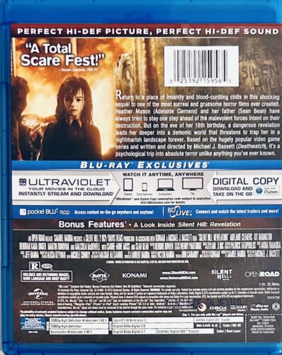 Silent Hill: Revelation (Blu-ray/DVD, 2013) 2-Disc Set w/ Slipcover Horror *MN1