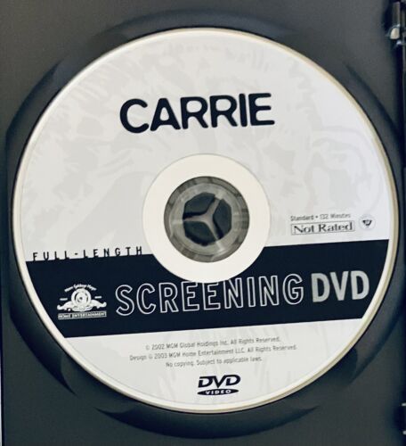 Carrie (DVD, 2002) OOPTV Movie MGM Horror Screening DVD RARE *RG3