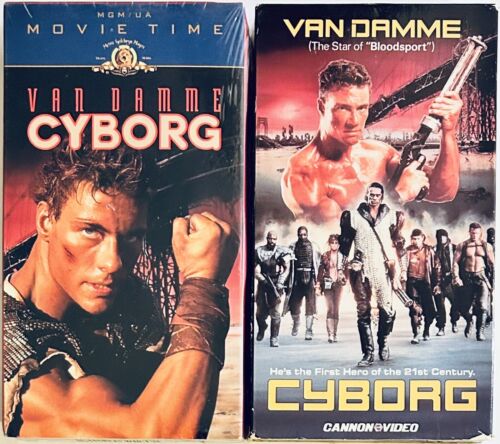 Cyborg (VHS, 1989) Lot (2) Jean-Claude Van Damme Sci Fi Action 1X Brand New *GR1