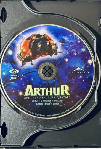 Arthur 2 & 3: The New Minimoys Adventures DVD 2 Disc w/ RARE Slipcover OOP *RG3