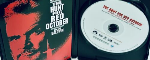 The Hunt for Red October (DVD, 2010) w/ Insert Sean Connery 1990 Thriller/Action