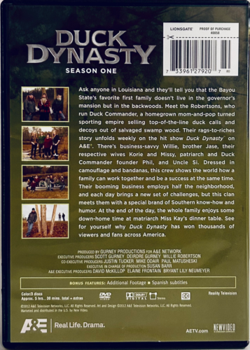 Duck Dynasty : Season One (DVD, 2012) 3-Disc Set Reality TV A&E*001