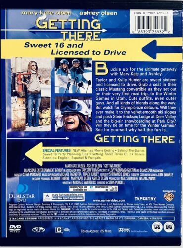 Getting There (DVD 2002) Family Snapcase DualStar Mary-Kate/Ashley Olsen OOP*001